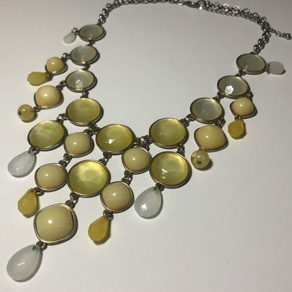 LC Lauren Conrad Yellow Statement Necklace